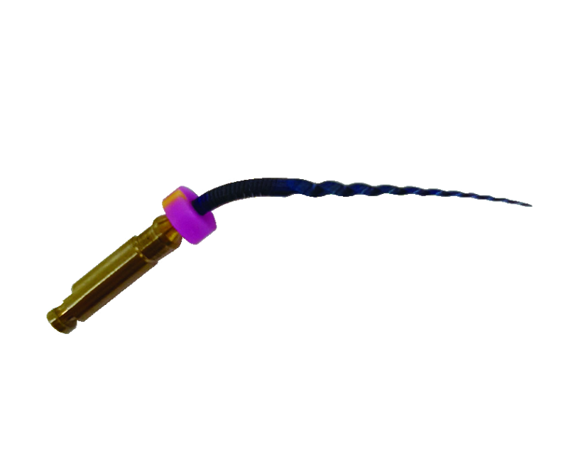 Spring Endo File Hi Plus — bendable shaft holding a curved shape