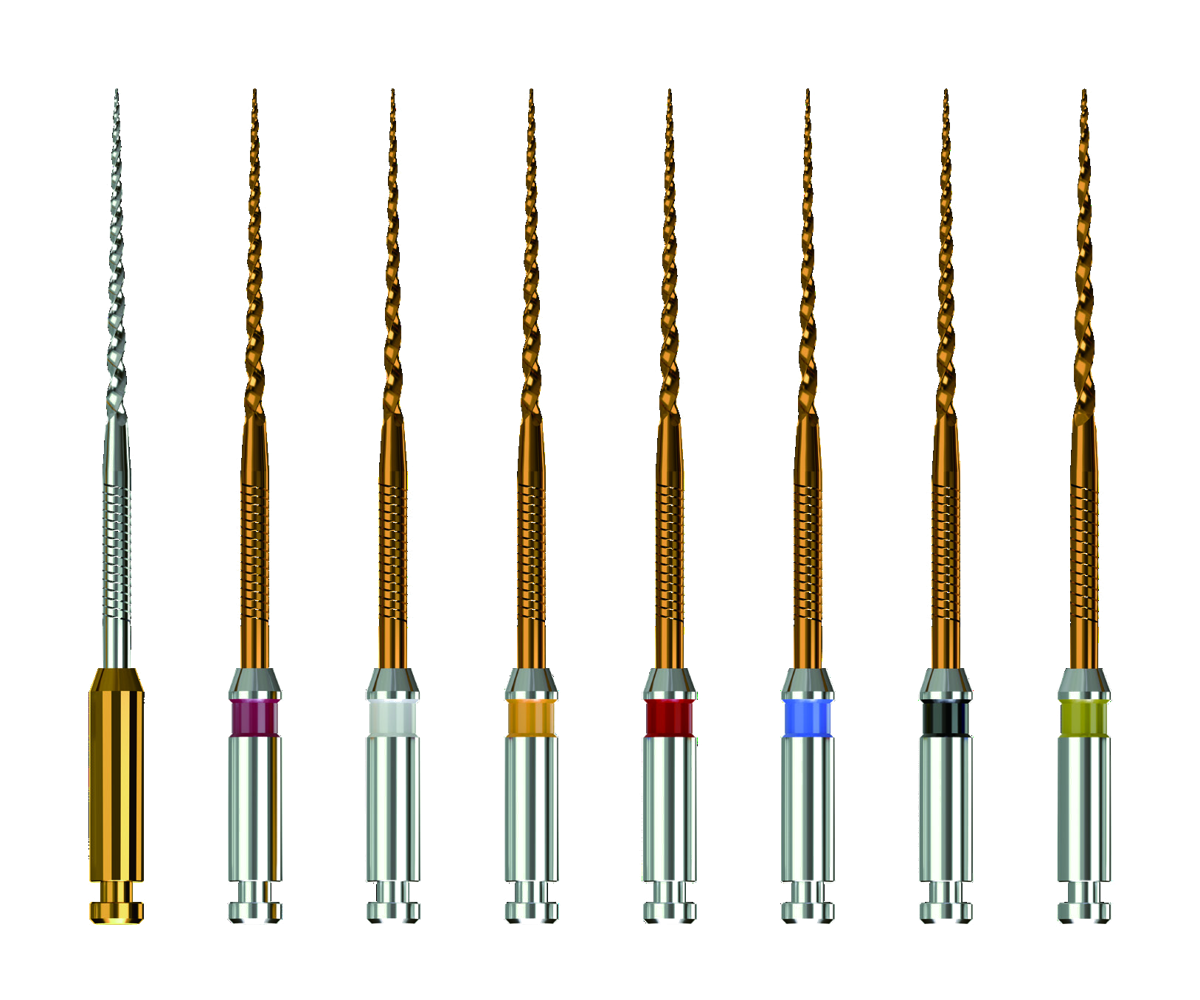 The full Spring Endo File line-up, color-coded by ISO size
